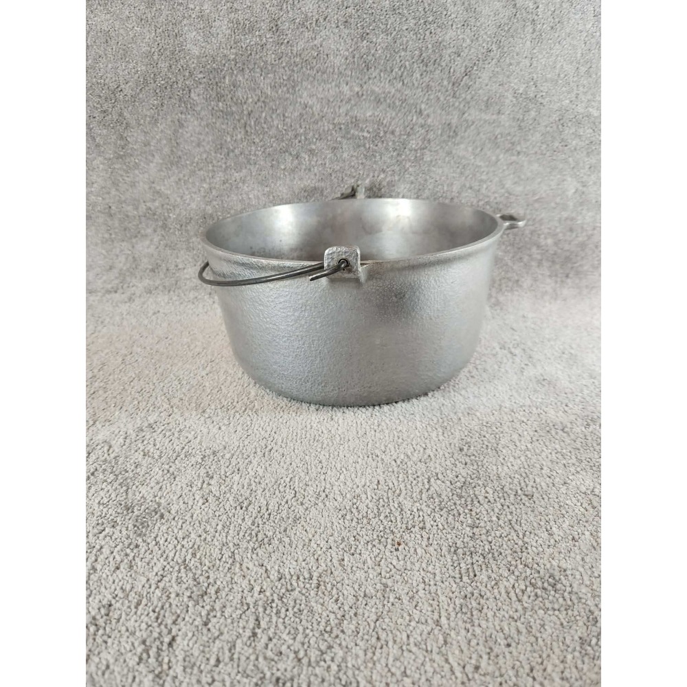Club Aluminum Dutch Oven Silver Hammered Hammercraft Vintage Pot 12in - Picture 9 of 11